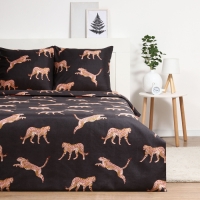 Постельное бельё Павлайн Евро Гепарды 200х220, 200х220, 70х70см 2шт полисатин 70г/м, полиэстер 100% Постельное бельё Павлайн Евро Гепарды 200х220, 200х220, 70х70см 2шт полисатин 70г/м, полиэстер 100%