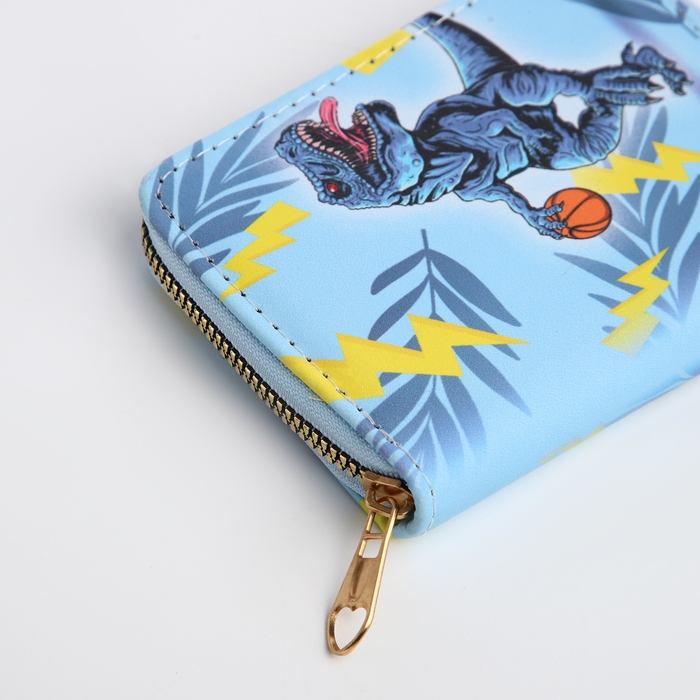 Кошелёк детский на молнии &laquo;Выбражулька&raquo;, цвет голубой