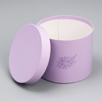 Набор шляпных коробок 3 в 1, упаковка подарочная, &laquo;Цветы&raquo;, 16 х 16 х 14‒20 х 20 х 17 см