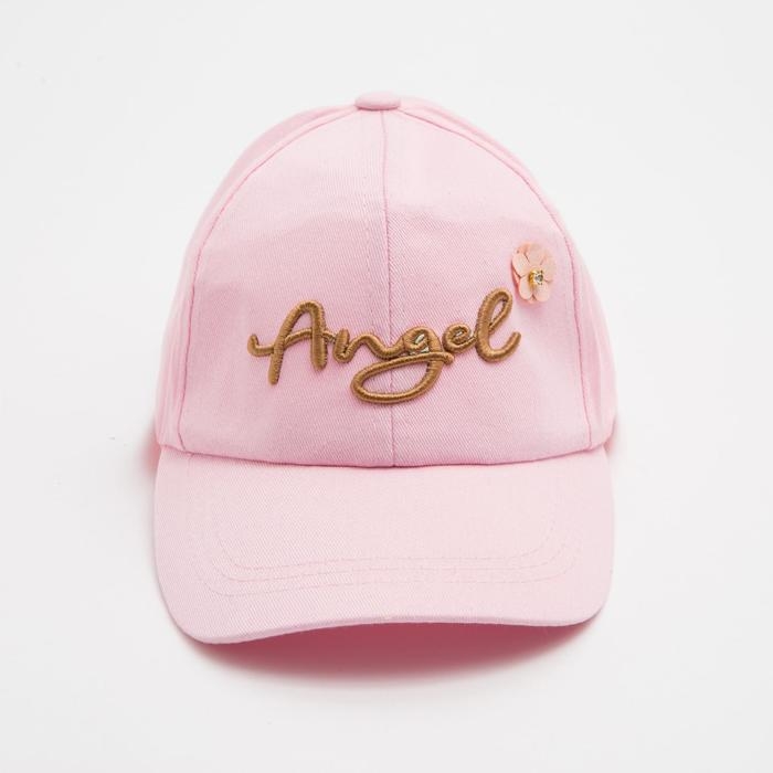 Бейсболка для девочек MINAKU,цв.розовый,р-р 52 см