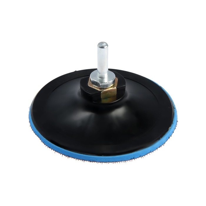 Насадка с липучкой для дрели и УШМ ТУНДРА, М14, с адаптером, твердая, 115 мм