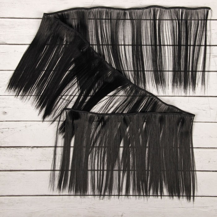 Волосы - тресс для кукол &laquo;Прямые&raquo; длина волос: 15 см, ширина: 100 см, цвет № 1