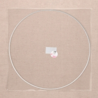 Основа для макраме &laquo;Круг&raquo;, металлическая, d = 40/40,8 см, цвет белый