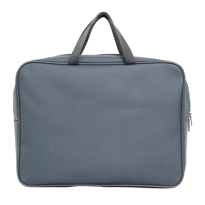 Папка с ручками А4, 360 х 270 х 80 мм, текстильная, внутренний карман, серый 1Ш48 Папка с ручками А4, 360 х 270 х 80 мм, текстильная, внутренний карман, серый 1Ш48