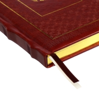 Ежедневник недатированный A5, 176 листов, deVENTE.Symbol, твёрдая обложка из искусственной кожи с поролоном, золотой срез, блок 70 г/м2, коричневый