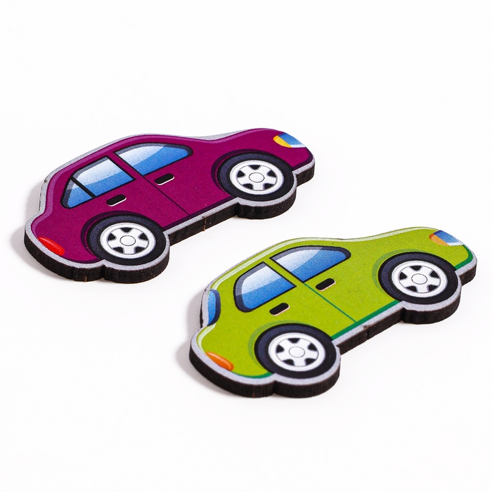 Головоломка деревянная. Повтори по образцу &laquo;Машинки&raquo;, развивающие игры для детей