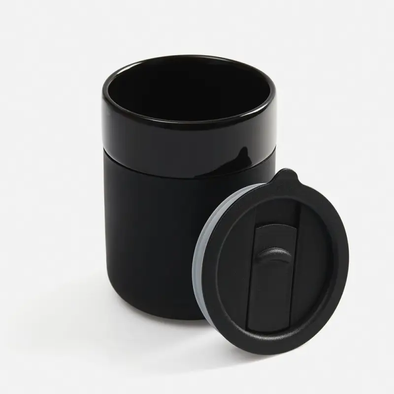 Кружка Nabo с силиконовым держателем, черная Кружка Nabo с силиконовым держателем, черная