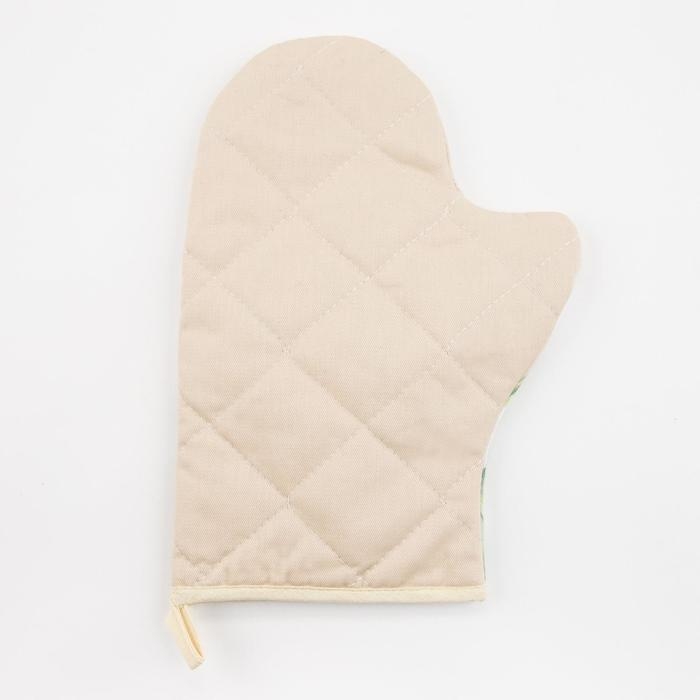 Варежка-прихватка "Самая добрая" 20х28см,саржа, 100% х/л, ватин 250г/м2