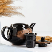 Чайник "Уют" с вкладышем, 1л / 14х15,5см, старина Чайник "Уют" с вкладышем, 1л / 14х15,5см, старина