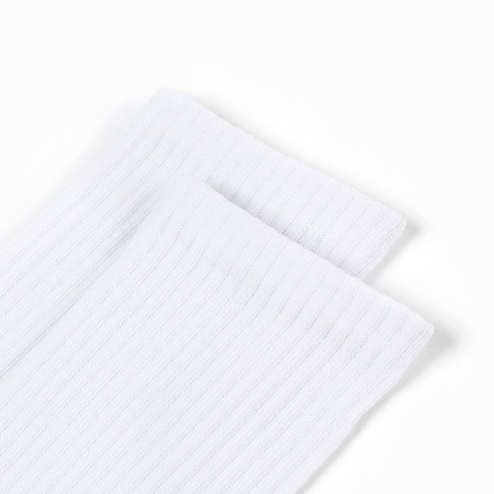 Носки детские, цвет белый, размер 23-25 Носки детские, цвет белый, размер 23-25