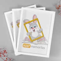 Набор фоторамок пластик L-3 21х30 см ( 3 шт.), белый Набор фоторамок пластик L-3 21х30 см ( 3 шт.), белый