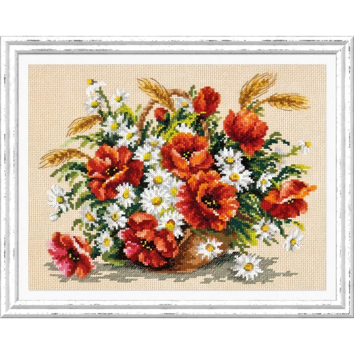 Набор для вышивания крестом &laquo;Букет полевых&raquo; 27х21 см