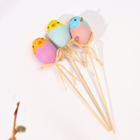 Декор на палочке &laquo;Цыплята&raquo;, пасхальный, 3 шт., 4 &times; 12,5 &times; 25 см