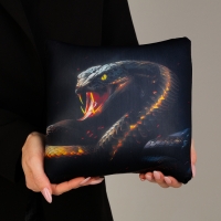 Новый год! Антистресс подушка-игрушка «Змея», чёрная Новый год! Антистресс подушка-игрушка «Змея», чёрная