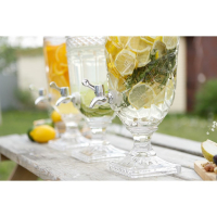 Диспенсер для напитков стеклянный Magistro &laquo;Сияние&raquo;, 2,7 л, 17&times;50 см