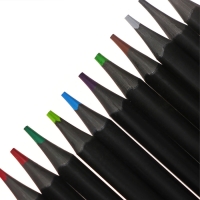 Карандаши 24 цвета BlackWoodColor, пластиковые, трёхгранные, МИКС Карандаши 24 цвета BlackWoodColor, пластиковые, трёхгранные, МИКС