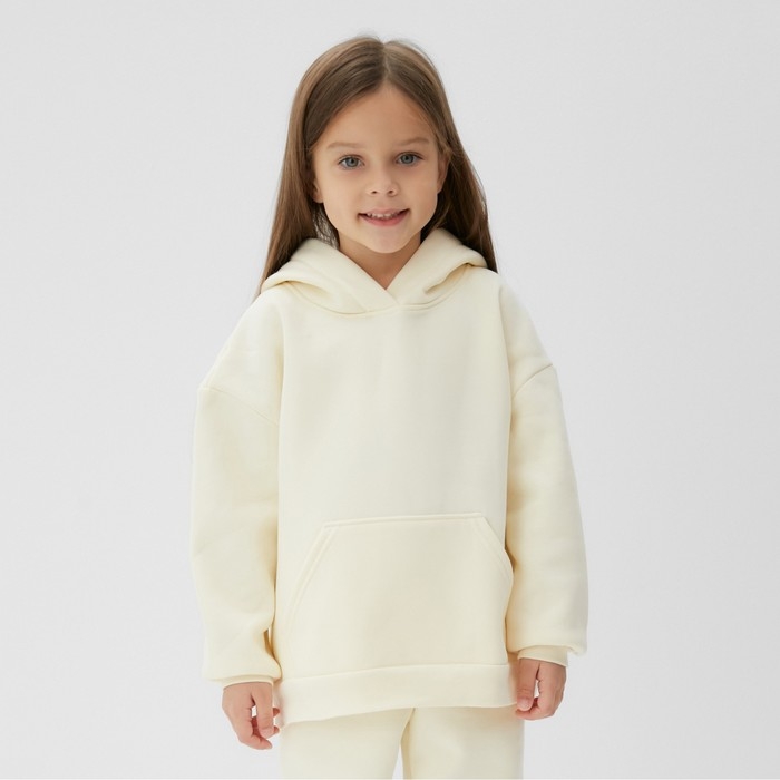 Костюм детский с начёсом (толстовка, брюки) KAFTAN р.30 (98-104), молочный Костюм детский с начёсом (толстовка, брюки) KAFTAN р.30 (98-104), молочный