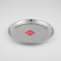 Поднос из нержавеющей стали Доляна &laquo;Индия&raquo;, d=35 см, цвет серебряный