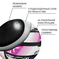 Футзальный мяч TORRES Futsal Resist, FS321024, полугибридная сшивка, 24 панели, р. 4, PU Футзальный мяч TORRES Futsal Resist, FS321024, полугибридная сшивка, 24 панели, р. 4, PU