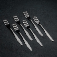 Вилка столовая «Силуэт», длина 20 см, толщина 1 мм, упрощённой обработки, цвет серебряный Вилка столовая «Силуэт», длина 20 см, толщина 1 мм, упрощённой обработки, цвет серебряный