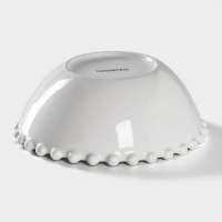 Салатник фарфоровый Magistro &laquo;Лакомка&raquo;, 450 мл, d=15 см, цвет белый