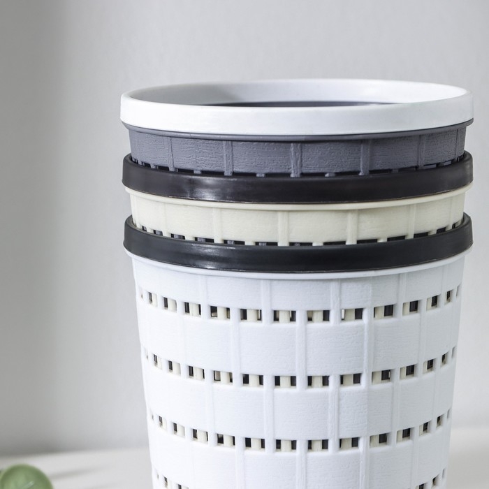 Корзина для хранения Доляна &laquo;Течение&raquo;, круглая, 9,8&times;11,8 см, цвет МИКС