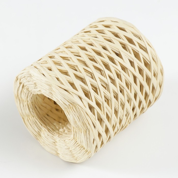 Пряжа 100% целлюлоза "Softino Raffia Color" ленточная, бежевая 200м &plusmn;2м 120 гр
