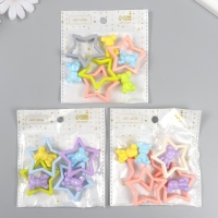 Бусина для творчества пластик "Медведь и звезда. Конструктор" МИКС 4,4х4,4х0,7 см Бусина для творчества пластик "Медведь и звезда. Конструктор" МИКС 4,4х4,4х0,7 см