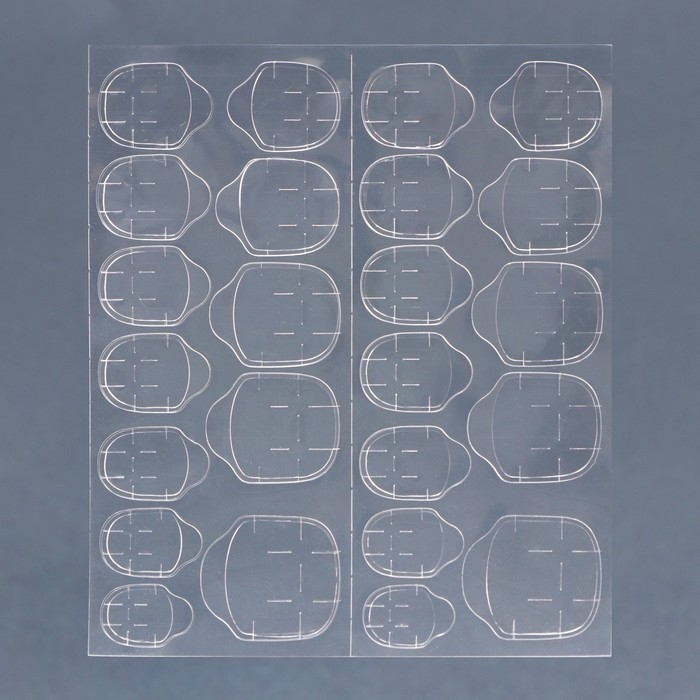 Накладные ногти &laquo;Нежность&raquo;, 24 шт, клеевые пластины, форма квадрат, цвет глянцевый розовый/белый/чёрный