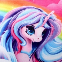 Рюкзак детский плюшевый для девочки «Радужный единорожик», 23 × 23 × 7 см Рюкзак детский плюшевый для девочки «Радужный единорожик», 23 × 23 × 7 см