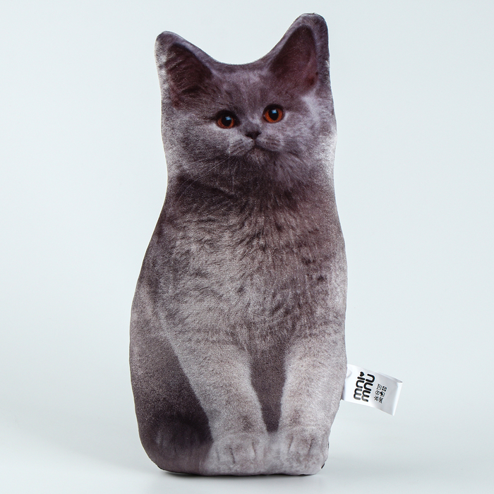 Игрушка-антистресс &laquo;Серый кот&raquo;, 19х28 см