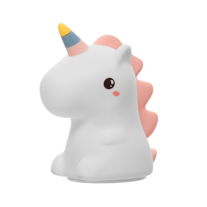 Ночник-мякиш Ночник-мякиш "Единорог" LED USB АКБ белый 9,5х13х14,5 см