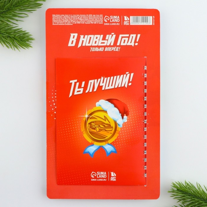 Подарочный набор новогодний &laquo;Врывайся в новый год&raquo;, ручка, блокнот А6, 40 л