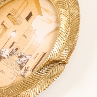 Фоторамка полистоун 10х15 см "Листья" золото 15х1,7х19,5 см