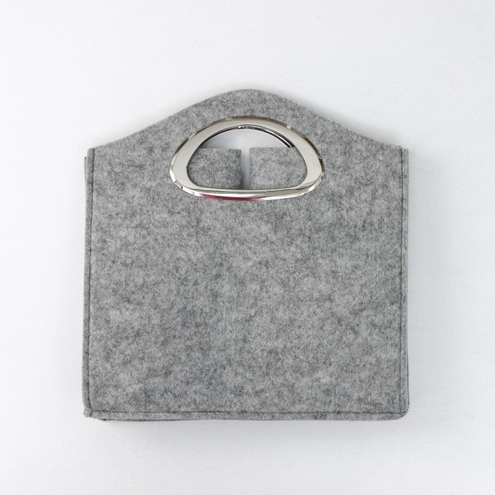 Органайзер для хранения SILVER, 31&times;31&times;32 см, 24 л, с ручками, цвет светло-серый