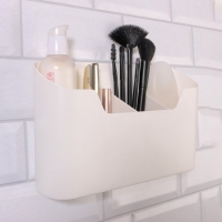 Органайзер для хранения «Нежность», навесной, 4 секции, с клеевой основой, 26,8 × 16,2 см, цвет белый Органайзер для хранения «Нежность», навесной, 4 секции, с клеевой основой, 26,8 × 16,2 см, цвет белый