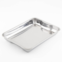 Поднос из нержавеющей стали, 39&times;29&times;4,5 см, 430 сталь