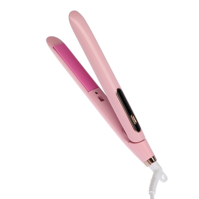 Выпрямитель для волос Luazon LW-37, 45 Вт, керамическое покрытие, до 230°C, розовый Выпрямитель для волос Luazon LW-37, 45 Вт, керамическое покрытие, до 230°C, розовый