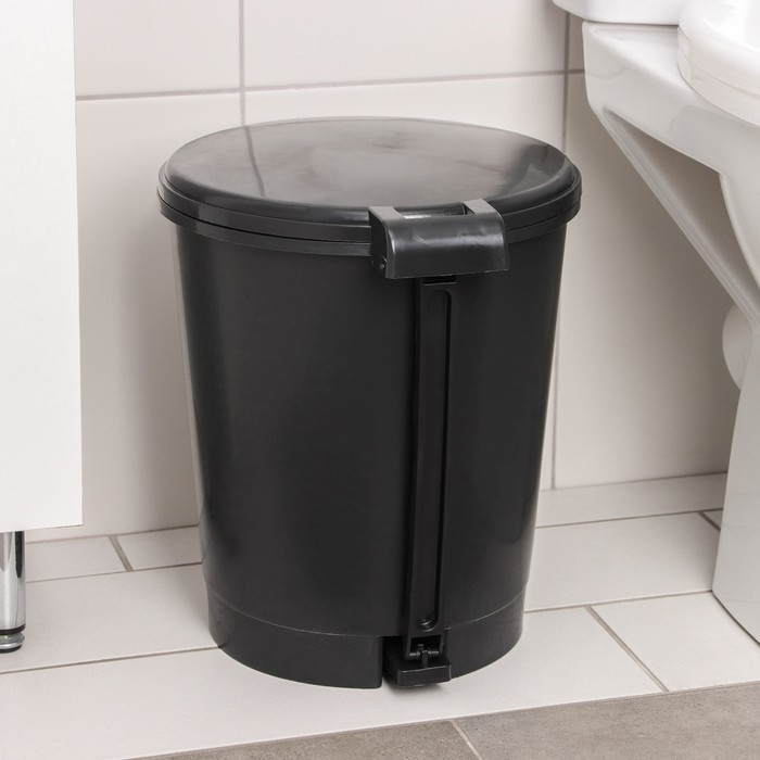 Ведро с педалью &laquo;Эконом&raquo;, 12 л, цвет МИКС