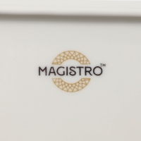 Блюдо фарфоровое сервировочное Magistro Kingdom, 38,5&times;23,5&times;2,5 см