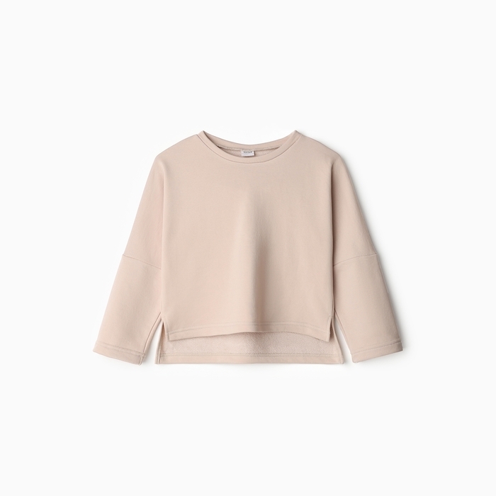 Свитшот детский MINAKU, цвет бежевый, рост 158 см