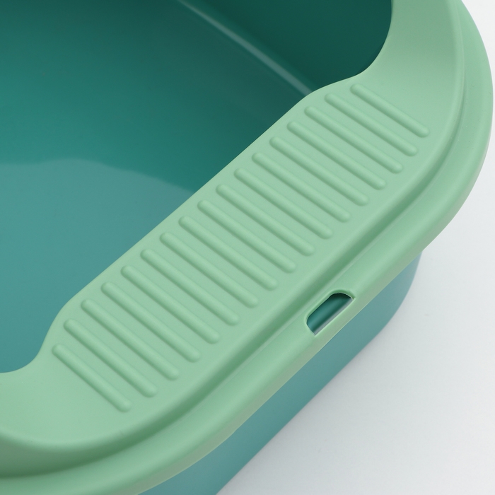 Туалет с бортом 43 х 35 х 25,5 см, зелёный