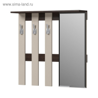 Вешалка &laquo;Энтер&raquo;, 900 &times; 214 &times; 880 мм, венге / дуб молочный