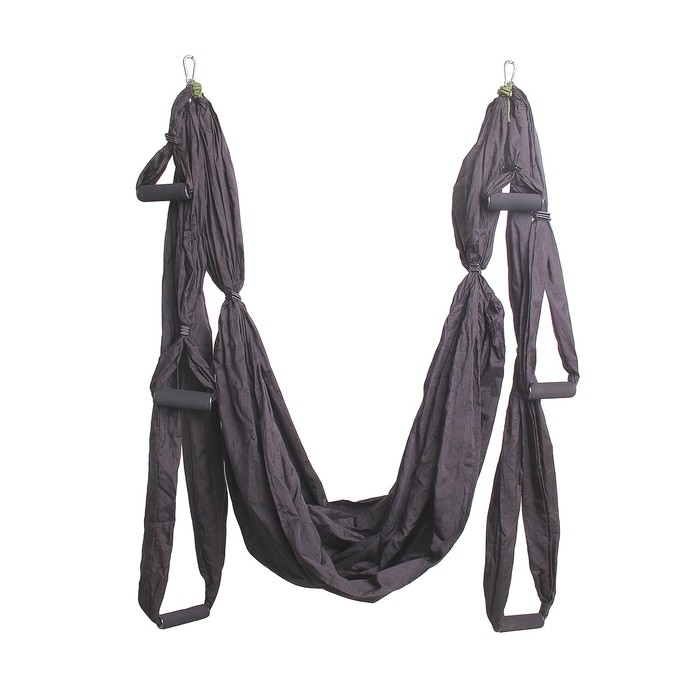 Гамак для йоги Sangh, 250&times;140 см, цвет чёрный