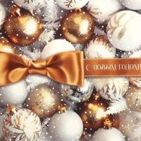 Коробка подарочная новогодняя складная &laquo;Яркие шары&raquo;, 25 х 18 х 10 см, Новый год