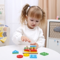 Детская развивающая пирамидка &laquo;Собери сам&raquo; 11,5х11,5х5 см