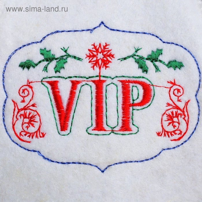 Банная шапка с вышивкой "VIP"