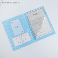 Папка для свидетельства о рождении &laquo;Мои первые документы&raquo;, для мальчика, А4