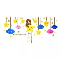 Наклейки интерьерные "Звезды", детские, декор на стену, панно 120 х 57 см Наклейки интерьерные "Звезды", детские, декор на стену, панно 120 х 57 см