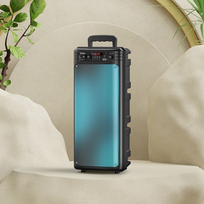 Портативная колонка Hoco BS52, 20 Вт, 2200 мАч, BT5.0, TWS, USB, AUX, FM-радио, чёрная Портативная колонка Hoco BS52, 20 Вт, 2200 мАч, BT5.0, TWS, USB, AUX, FM-радио, чёрная